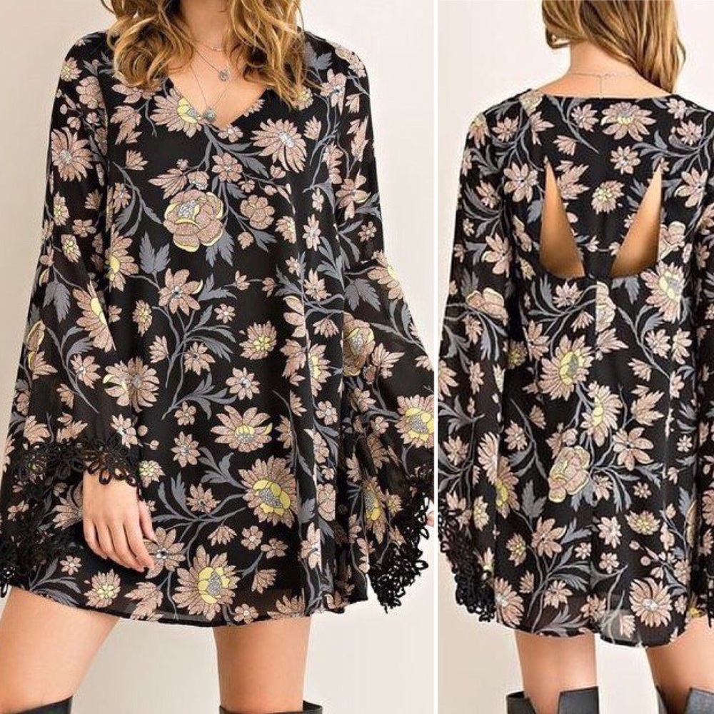Boutique brand Floral boho shift dress